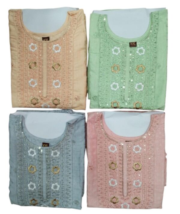 Fancy Embroidery Kurti Pencil Pant Set New