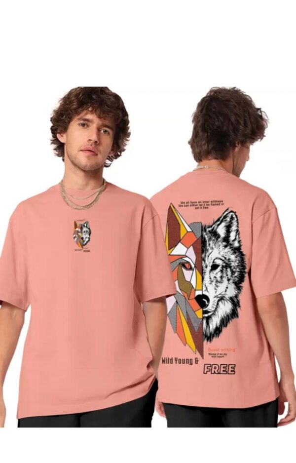 Oversize Graphic Printed Half Sleeves Round Neck Soft And Comfotable T-Shirt