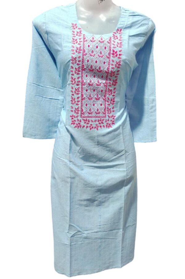 Women Round Neck Fancy Kurtis