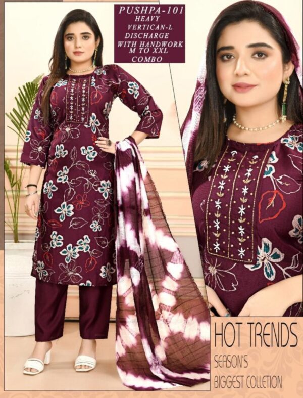 Printed Kurti And Hand Work Kurti Set